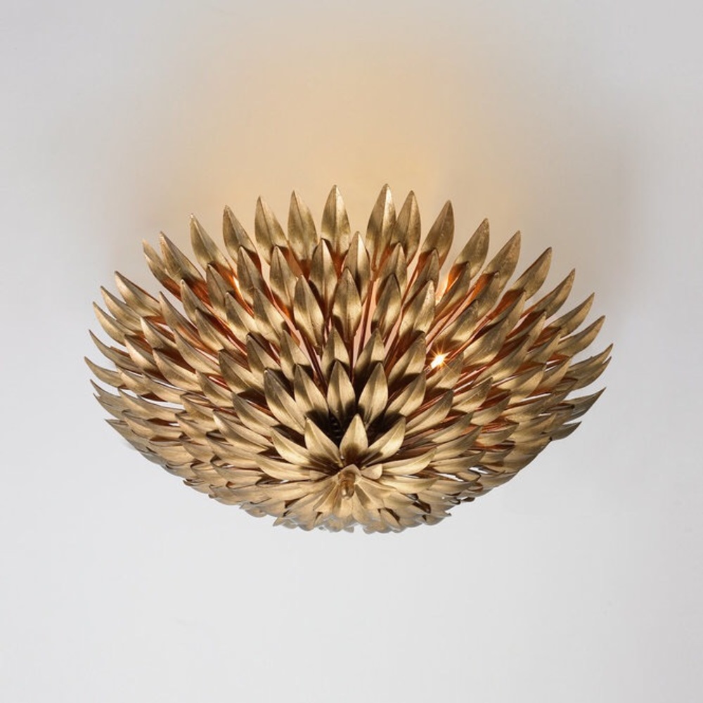 ZGallerie gold flushmount light